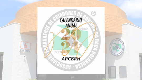 Calendário APCBRH - exercício 2024